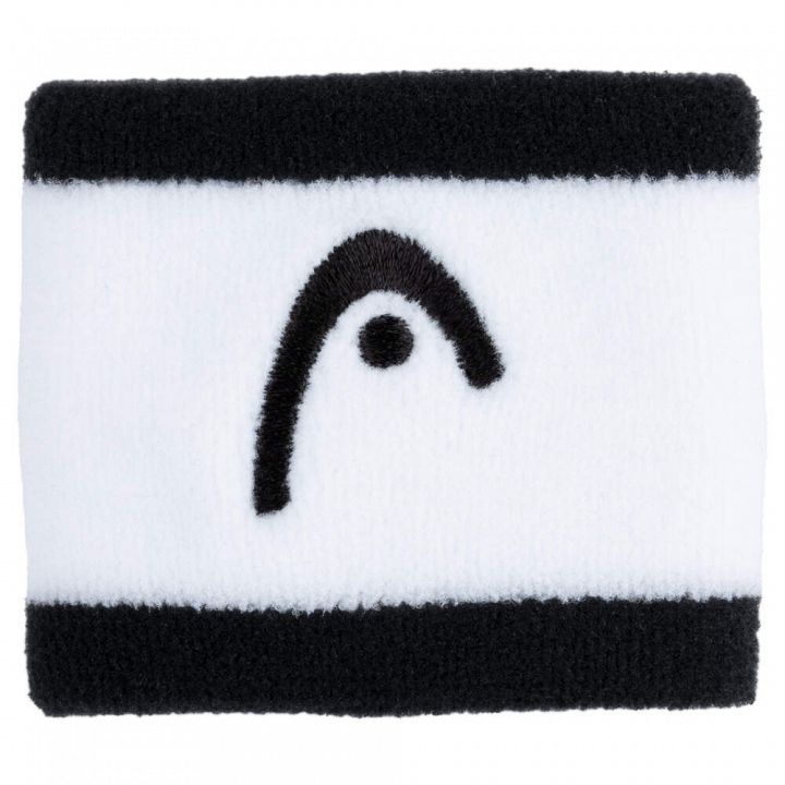 Head Striped Wristband 2.5" Black / White